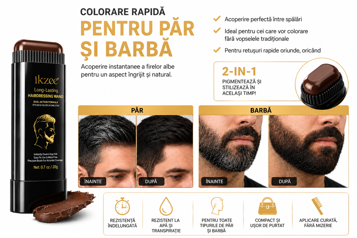 Stick pentru vopsirea firelor albe