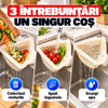 Coș multifuncțional pentru chiuvetă – colectează resturi și scurge legume
